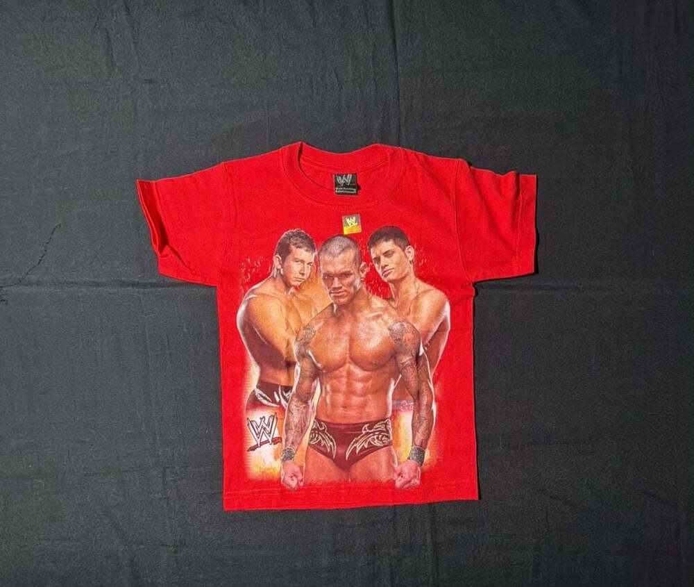 WWE Randy Orton Youth Short Sleeve Graphic T-Shirt Red